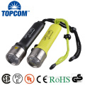 AA Battery Plastic Portable 3W Q5 Scuba Diving Flashlight